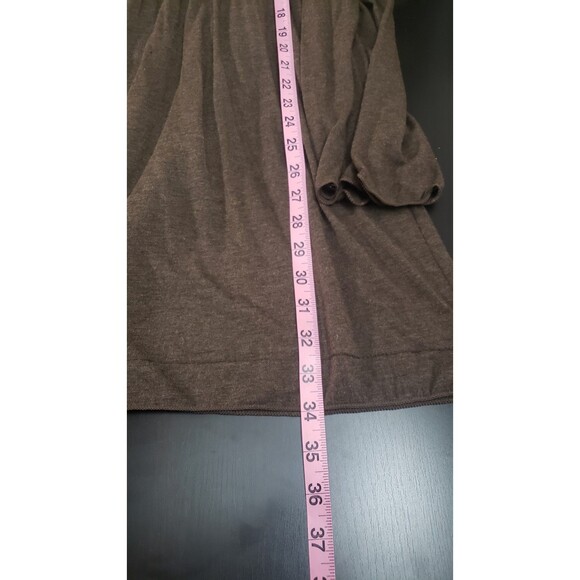 Max Studio Women's Medium Y2K Babydoll V Neck Empire Waist Brown Tunic Dress - Picture 10 of 10